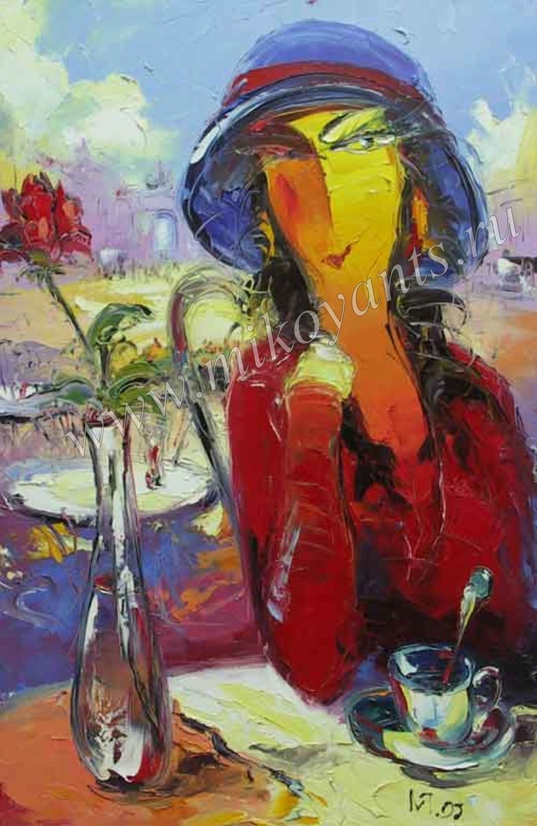 2005 Утренний кофе 90х65см холст масло