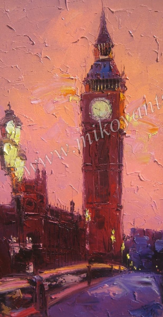 2011 Big ben in night 80x60sm