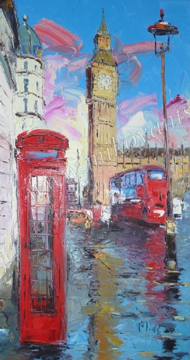 2011 Telephone in London 80x60sm