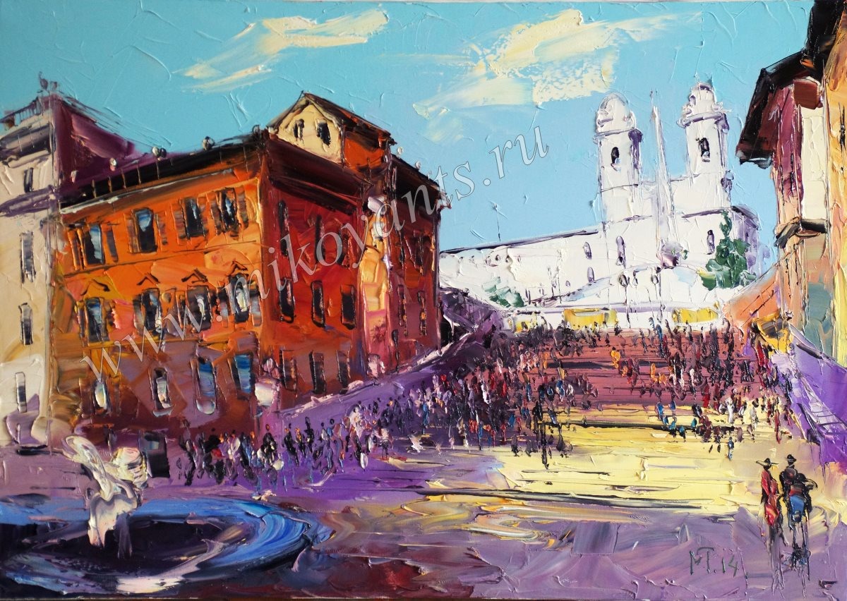 2014 Near the fountain 60x80sm