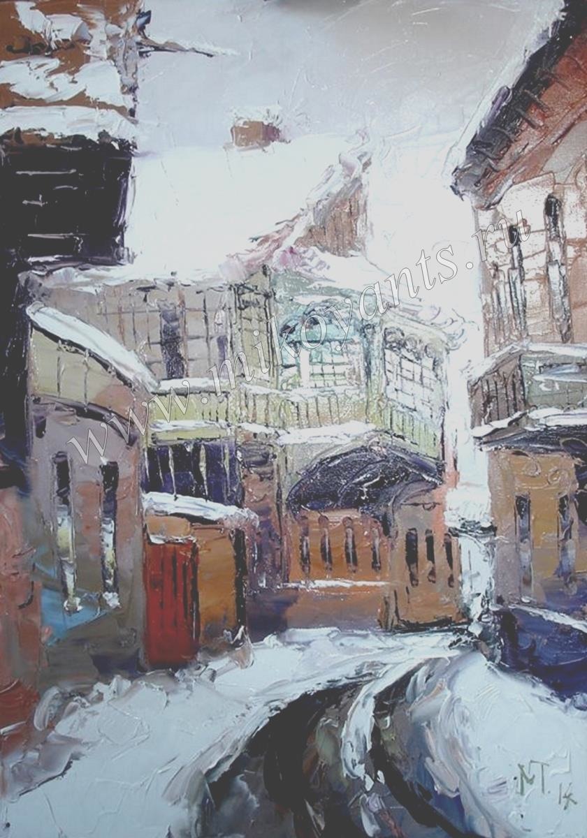 2014 Тихая улочка 90х60см х.м.