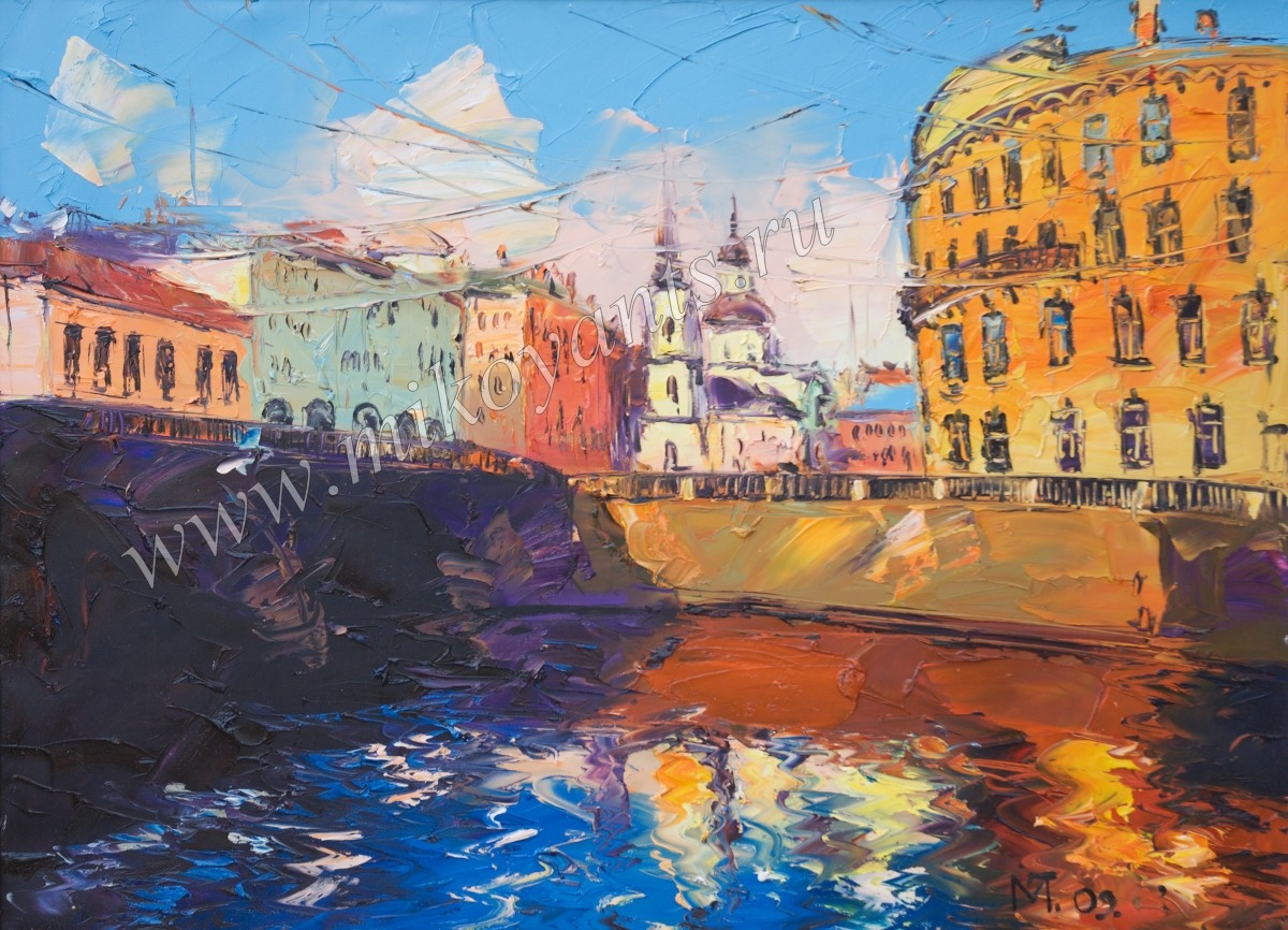 Церковь святого Симеония и Анны. Серия Солнечный Петербург. 60х80 2009