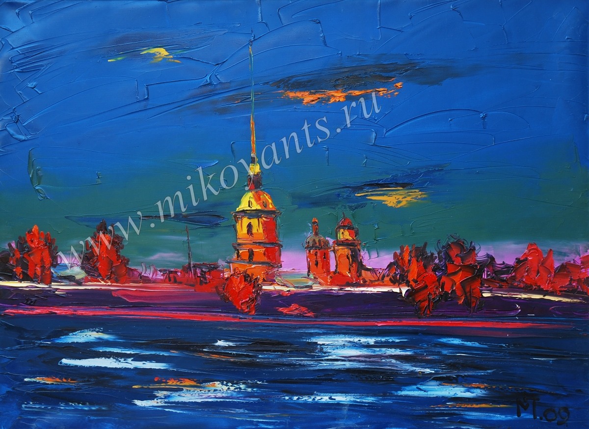 Петропавловская крепость. Серия Солнечный Петербург. 60х80см 2009